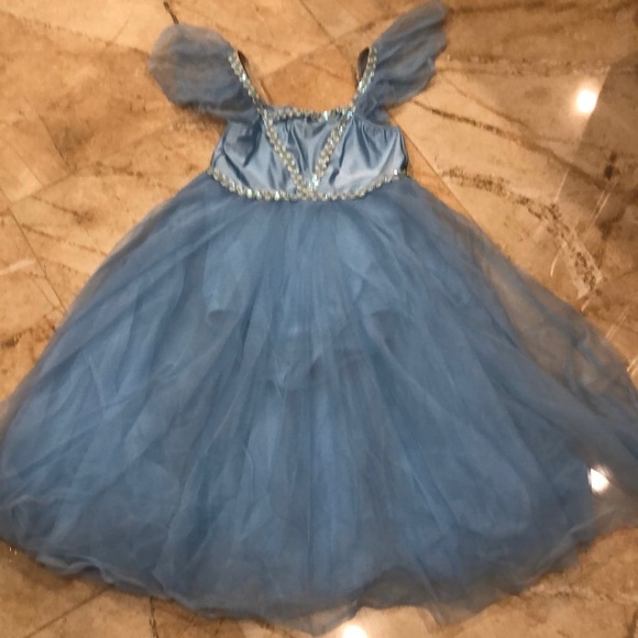 Beautiful blue dance costume dress